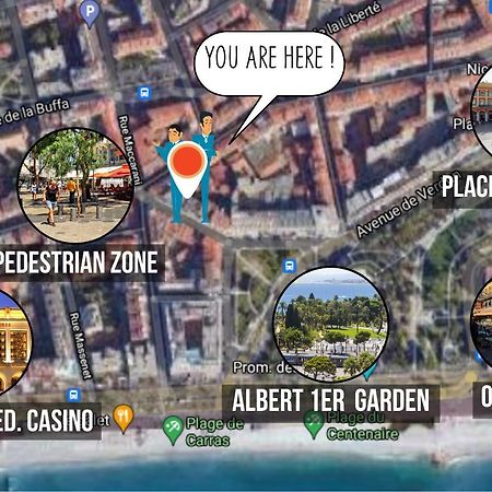 Nestor&Jeeves - Cactus Riviera - Hyper Center - Very Close Sea And Place Massena Nice Buitenkant foto